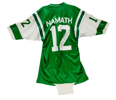 Joe Namath Signed and Game-Used Jets Home Jersey (Circa ’73) 